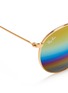 Detail View - Click To Enlarge - RAY-BAN - 'RB3447' round metal mirror sunglasses