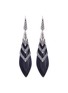Main View - Click To Enlarge - JOHN HARDY - Diamond silver cage obsidian drop earrings