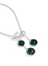 Figure View - Click To Enlarge - LC COLLECTION JADE - Diamond jade 18k white gold disc necklace