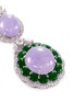 Detail View - Click To Enlarge - LC COLLECTION JADE - Diamond jade 18k white gold pendants