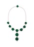 Main View - Click To Enlarge - LC COLLECTION JADE - Diamond jade 18k white gold disc necklace