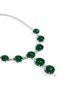 Figure View - Click To Enlarge - LC COLLECTION JADE - Diamond jade 18k white gold disc necklace