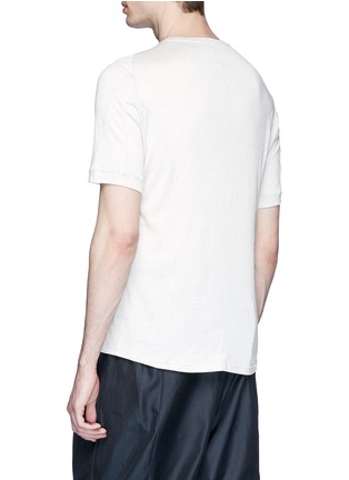 Back View - Click To Enlarge - DEVOA - Cotton-silk T-shirt