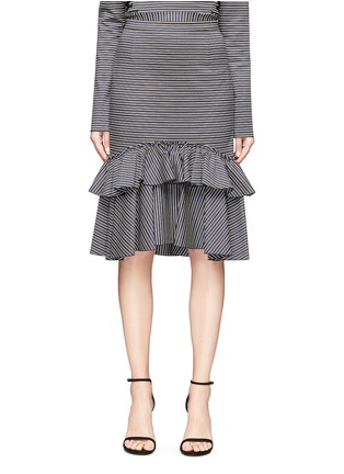 Main View - Click To Enlarge - TOME - Ruffle jersey mermaid skirt