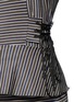 Detail View - Click To Enlarge - TOME - Lace-up corset waist stripe jersey top