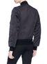 Back View - Click To Enlarge - BEN TAVERNITI UNRAVEL PROJECT  - Reversible distressed twill bomber jacket