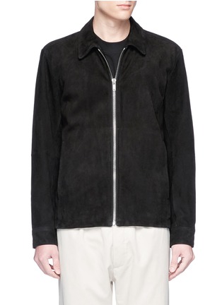Main View - Click To Enlarge - THEORY - Goat suede coach jacket