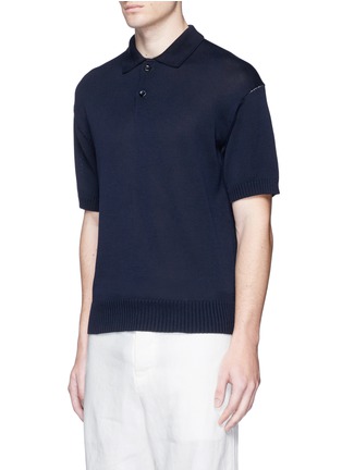 Front View - Click To Enlarge - TOMORROWLAND - Cotton knit polo shirt