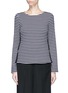 Main View - Click To Enlarge - PORTS 1961 - Split stripe long sleeve T-shirt