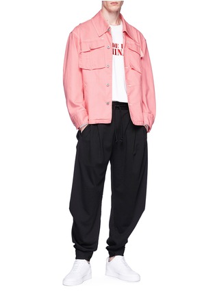Figure View - Click To Enlarge - FENG CHEN WANG - Stitch detail jogging pants