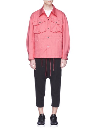 Main View - Click To Enlarge - FENG CHEN WANG - Raw cotton blend denim jacket