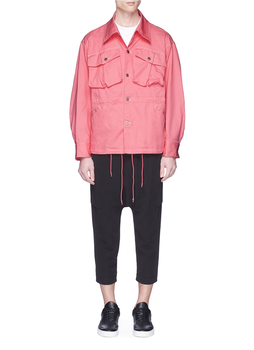 立体口袋牛仔夹克