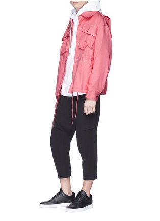 Figure View - Click To Enlarge - FENG CHEN WANG - Raw cotton blend denim jacket