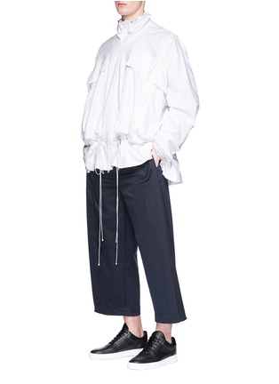 Figure View - Click To Enlarge - FENG CHEN WANG - Zip sleeve bungee drawcord jacket