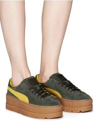 Figure View - Click To Enlarge - PUMA - 'Cleated Creeper' suede platform sneakers