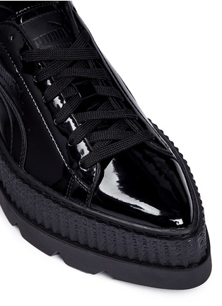 Detail View - Click To Enlarge - PUMA - Patent leather platform sneakers