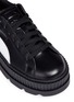 Detail View - Click To Enlarge - PUMA - Anklet leather platform sneakers