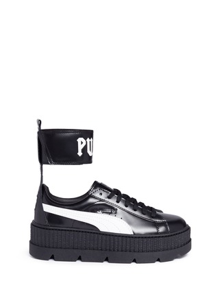 Main View - Click To Enlarge - PUMA - Anklet leather platform sneakers