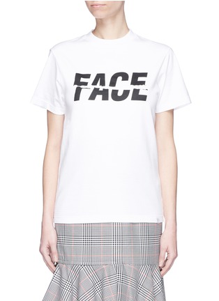 Main View - Click To Enlarge - 72951 - 'Face' slogan print T-shirt