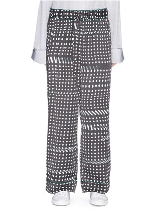 Main View - Click To Enlarge - 72951 - Dot print wide leg pyjama pants