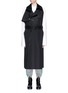 Main View - Click To Enlarge - 72951 - Safety pin belted sleeveless twill trench coat
