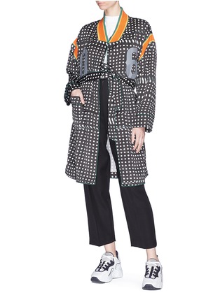 Figure View - Click To Enlarge - 72951 - Belted number dot print robe jacket