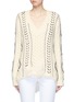 Main View - Click To Enlarge - GABRIELA HEARST - 'Dorian' stitched distressed sweater