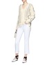 Figure View - Click To Enlarge - GABRIELA HEARST - 'Dorian' stitched distressed sweater