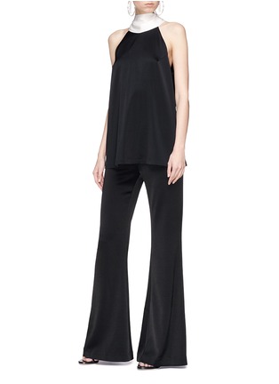 Figure View - Click To Enlarge - GALVAN LONDON - High waist crepe flared pants