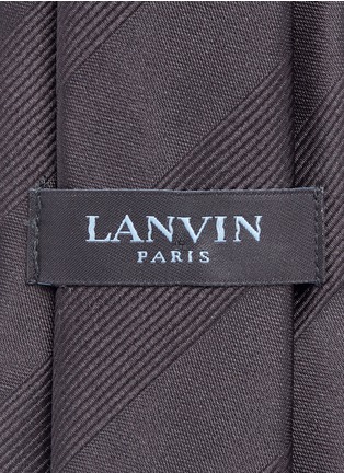 Detail View - Click To Enlarge - LANVIN - Stripe jacquard silk tie