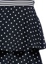 Detail View - Click To Enlarge - STELLA MCCARTNEY - 'India' tiered polka dot stripe silk skirt