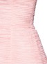Detail View - Click To Enlarge - OSCAR DE LA RENTA - Pleated silk organza strapless dress