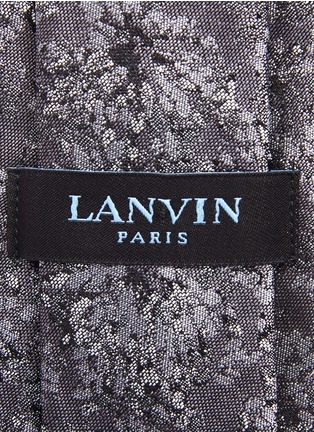 Detail View - Click To Enlarge - LANVIN - Floral jacquard silk tie