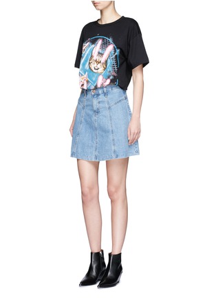 Figure View - Click To Enlarge - MARC JACOBS - 'Lazer Cat' jersey T-shirt