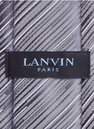 Detail View - Click To Enlarge - LANVIN - Shaded stripe jacquard silk tie