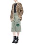 Figure View - Click To Enlarge - MARC JACOBS - Sequin embroidered patch belted cargo shorts