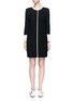 Main View - Click To Enlarge - VICTORIA, VICTORIA BECKHAM - Pleated cuff wool shift dress
