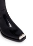 Detail View - Click To Enlarge - CALVIN KLEIN FRAGRANCES - 'Western Ellie' stripe leather mid calf boots