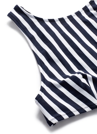 Detail View - Click To Enlarge - ARAKS - 'Joy' stripe racerback bikini top
