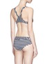 Back View - Click To Enlarge - ARAKS - 'Joy' stripe racerback bikini top
