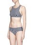 Figure View - Click To Enlarge - ARAKS - 'Joy' stripe racerback bikini top