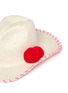 Detail View - Click To Enlarge - SENSI STUDIO - Pompom panama straw hat