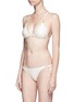 Figure View - Click To Enlarge - VIX - 'Lucy' 24k brushed gold bead triangle bikini top