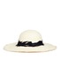 Main View - Click To Enlarge - SENSI STUDIO - 'Lady Majorca' feather panama straw hat