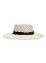 Main View - Click To Enlarge - SENSI STUDIO - Feather panama straw hat