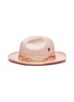 Figure View - Click To Enlarge - MY BOB - Beaded straw fedora hat