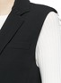 Detail View - Click To Enlarge - ALEXANDER WANG - Lace-up back tailored long vest