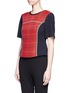 Front View - Click To Enlarge - 3.1 PHILLIP LIM - Surf plaid lace-up back top