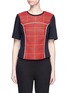 Main View - Click To Enlarge - 3.1 PHILLIP LIM - Surf plaid lace-up back top