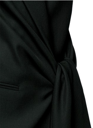 Detail View - Click To Enlarge - ACNE STUDIOS - 'Lorin Struct' tie waist long coat